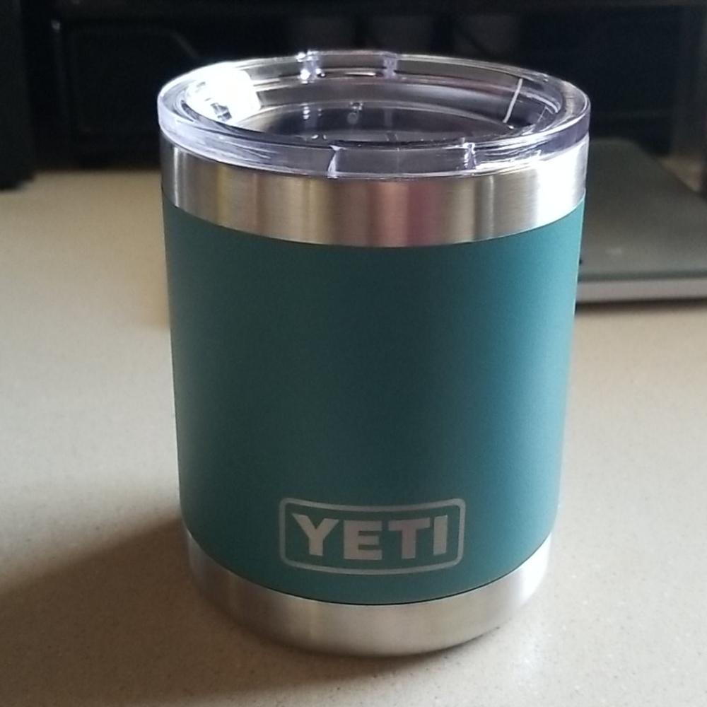 YETI River Green Lowball w/ 2 Lids